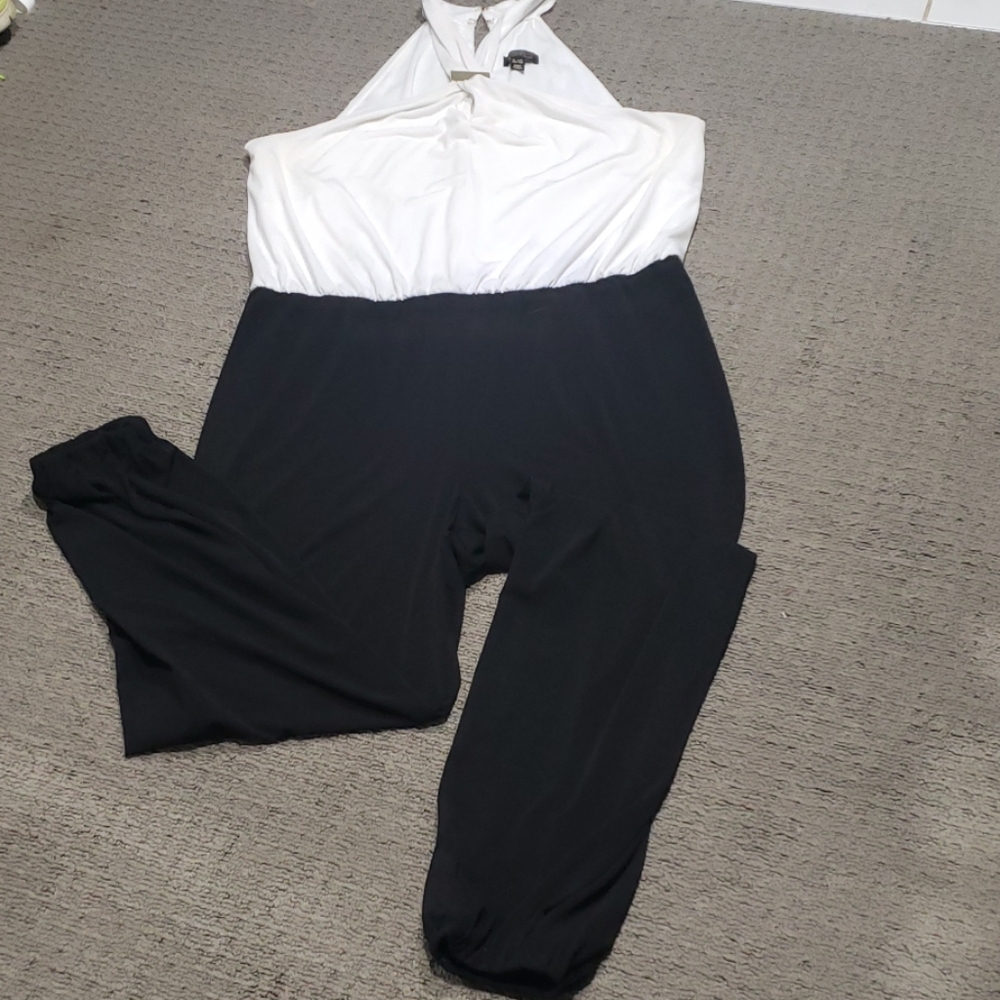 Halter style jump suit